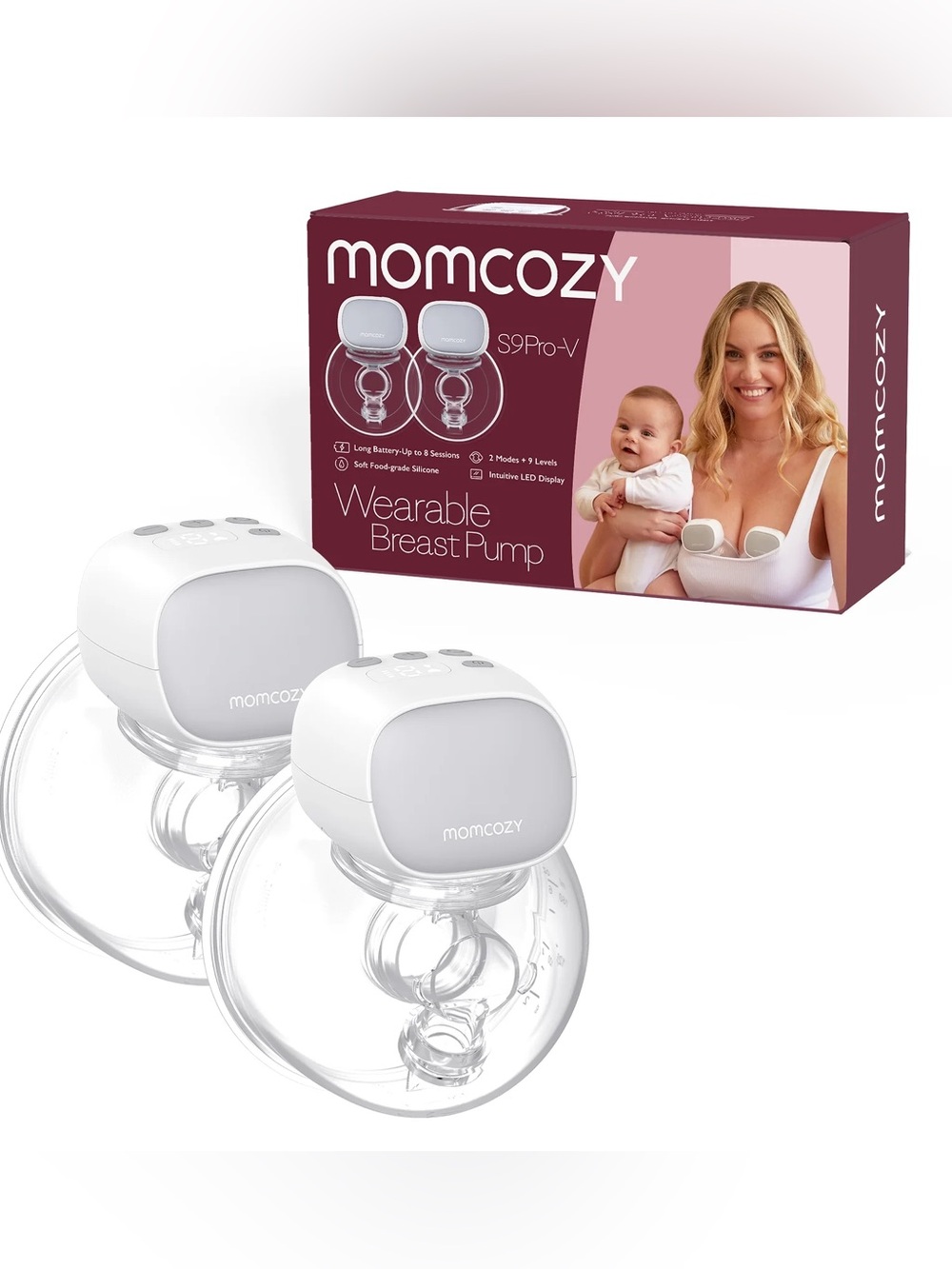 NIB Momcozy S9-V Wearable Pump (2-Pack)